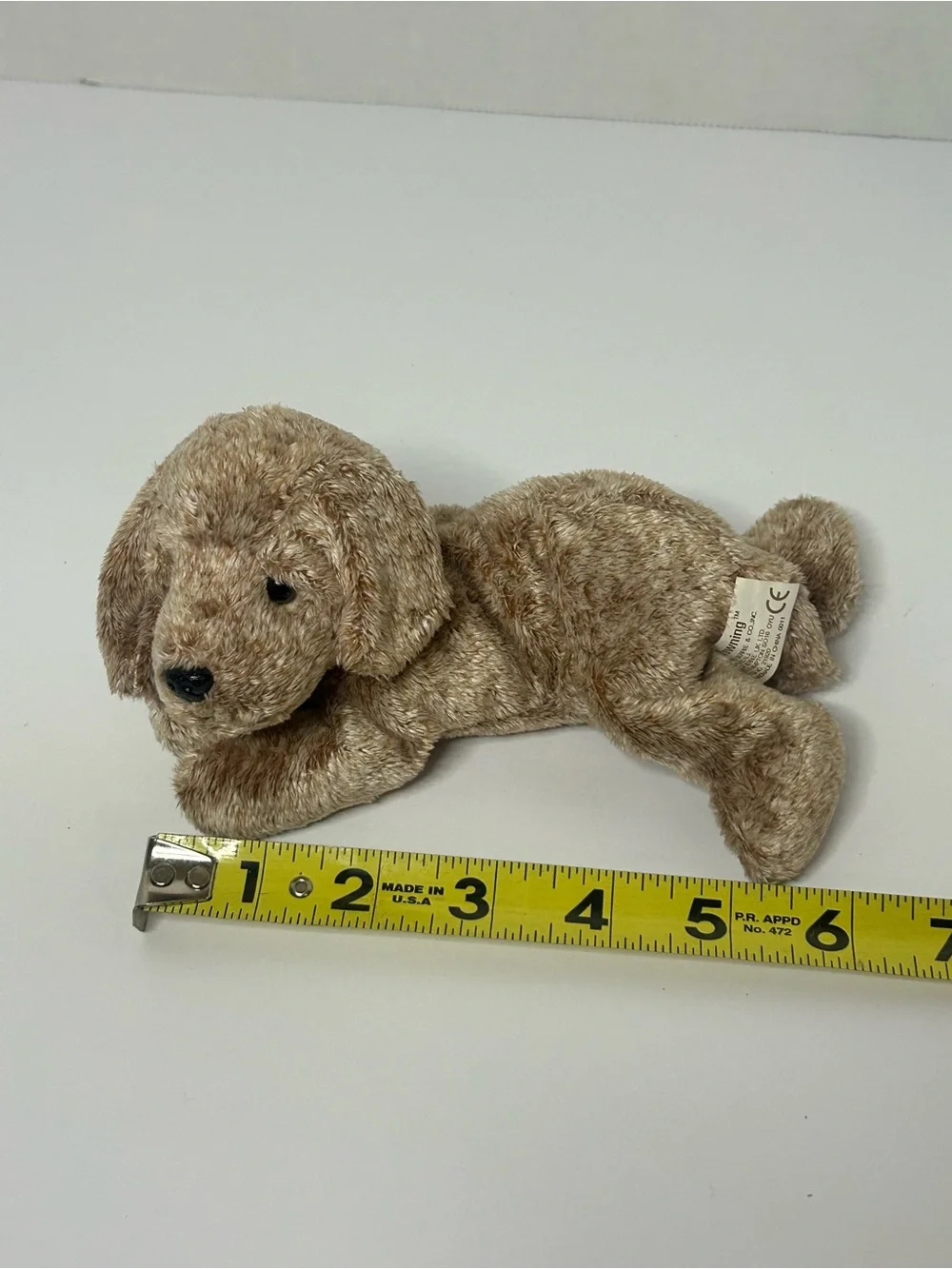 Russ Browning Pets Light Brown Puppy Dog 7” Plush Stuffed Animal Vintage  Good p